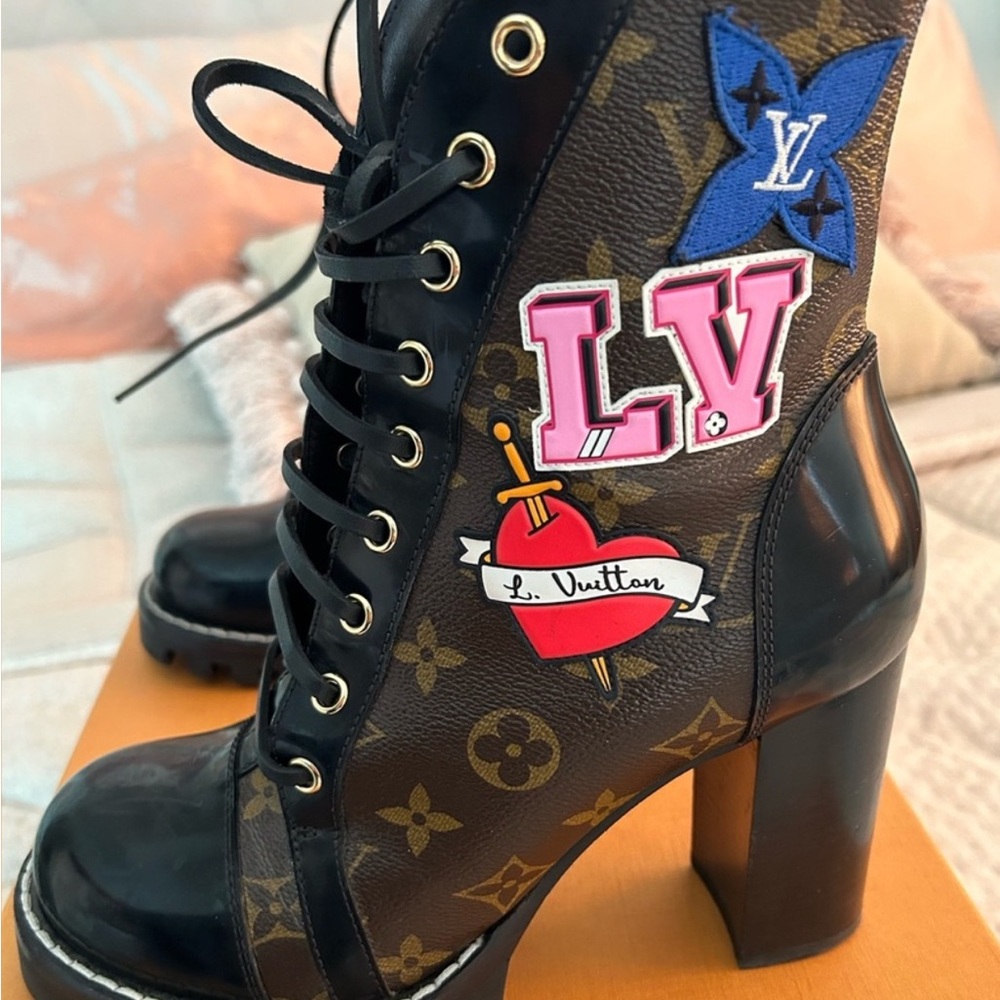 Louis Vuitton StarTrail Black and Brown Women's Boots